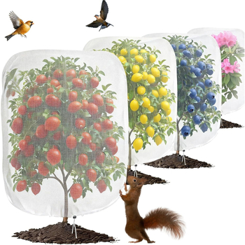 Husă antiinsecte cu sfoară pentru plante, plasă de seră pentru pomi fructiferi, grădină cu afine și arbuști, plasă împotriva păsărilor