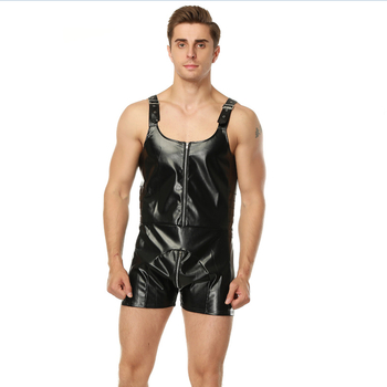 Ανδρικό ολόσωμο από συνθετικό δέρμα με τιράντες, για ρόλους