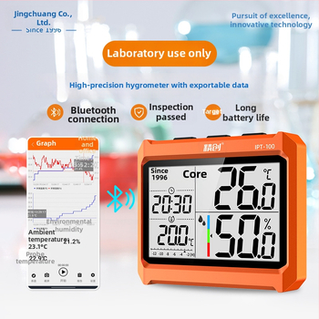 Jingchuang IPT-100 Μετρητής θερμοκρασίας και υγρασίας βιομηχανικός, υψηλής ακρίβειας, Bluetooth, για εργαστηριακή και βιομηχανική παρακολούθηση