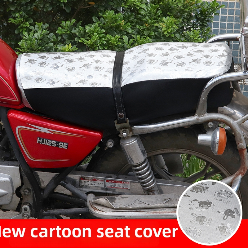 Poťah na sedadlo motocykla pre GN125 Haojue HJ125-8 Suzuki Prince, PVC polyester, celoročný, vodeodolný, odolný voči opotrebovaniu.