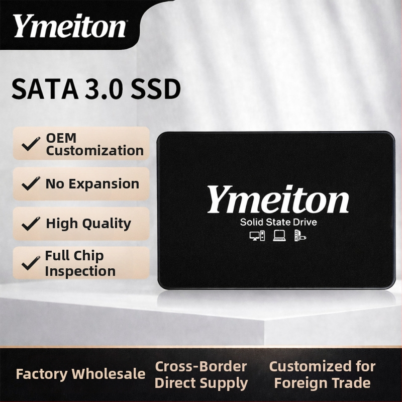 Ymeiton čierno-biely SSD disk, 2,5-palcový SATA III desktopový SSD disk, kapacity 120 GB, 128 GB, 256 GB, 480 GB, 512 GB