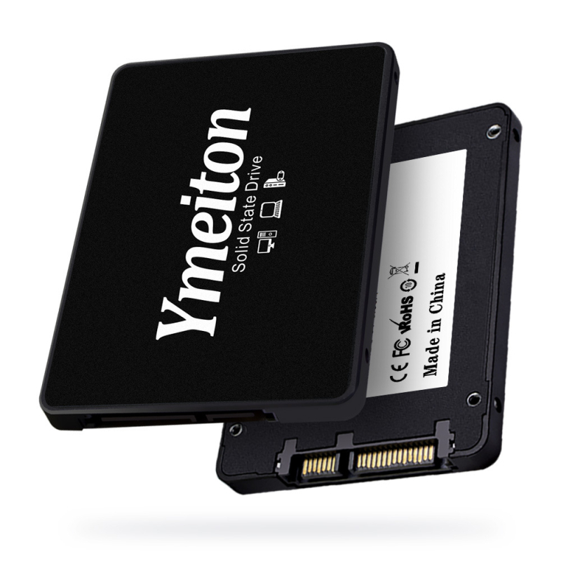 Ymeiton SSD Μαύρο-Άσπρο, 2,5 ιντσών SATA III SSD για επιτραπέζιο υπολογιστή, χωρητικότητες 120GB, 128GB, 256GB, 480GB, 512GB