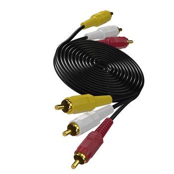 Audio/video kabel 3RCA na 3RCA s crvenim, bijelim i žutim konektorima