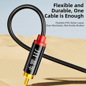 Jinghua audio kabel 2RCA s crvenim i bijelim konektorima, lijevi i desni kanal za TV audio pojačalo