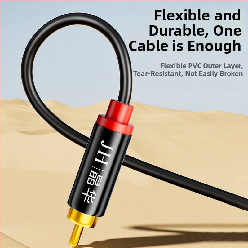 Jinghua audio kabel 2RCA s crvenim i bijelim konektorima, lijevi i desni kanal za TV audio pojačalo