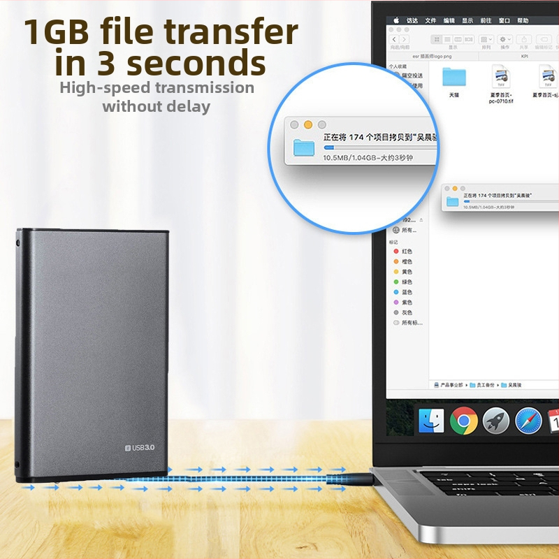 2,5-palcový externý kryt z hliníkovej zliatiny s rozhraním USB 3.0 pre SATA SSD/HDD, prenosný, sivý