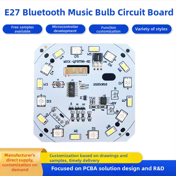Žiarovka Bluetooth s riadiacou doskou PCBA, obvodový modul E27, diaľkové ovládanie, USB disk