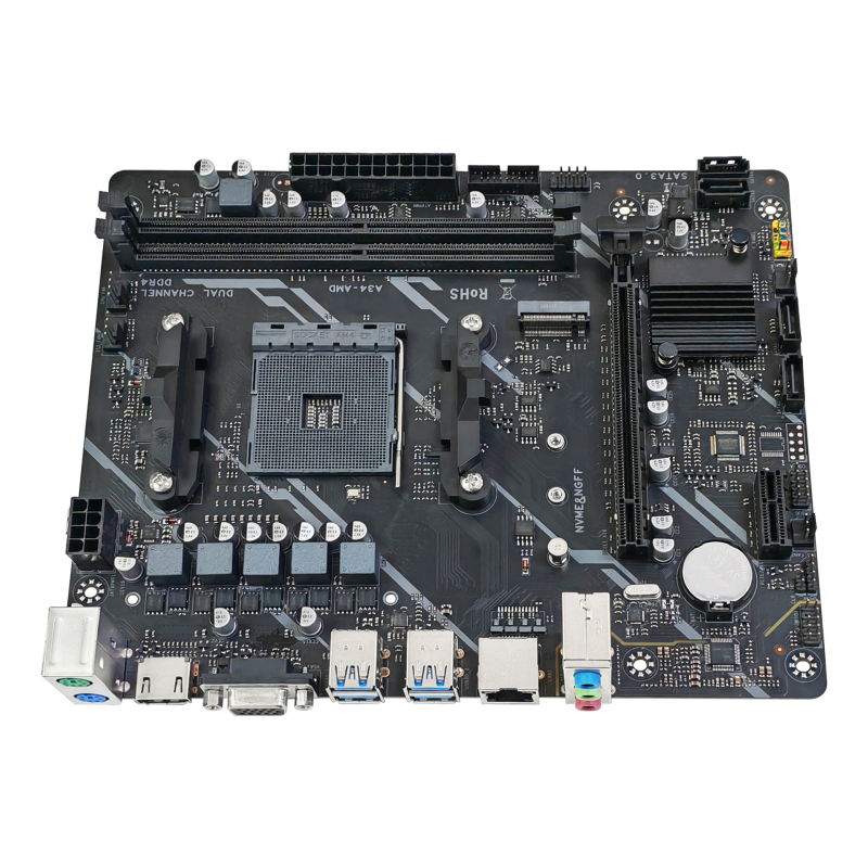 AMD Ryzen AM4 A320 μητρική πλακέτα για επιτραπέζιο με υποστήριξη μνήμης DDR4, διεπαφή M.2, συμβατή με επεξεργαστές AM4
