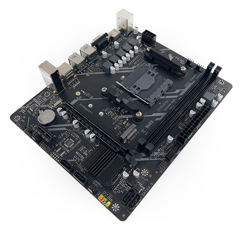 EagleJet Μητρική πλακέτα B450M-AMD, AM4 υποδοχή, DDR4, Micro-ATX, μνήμη διπλού καναλιού