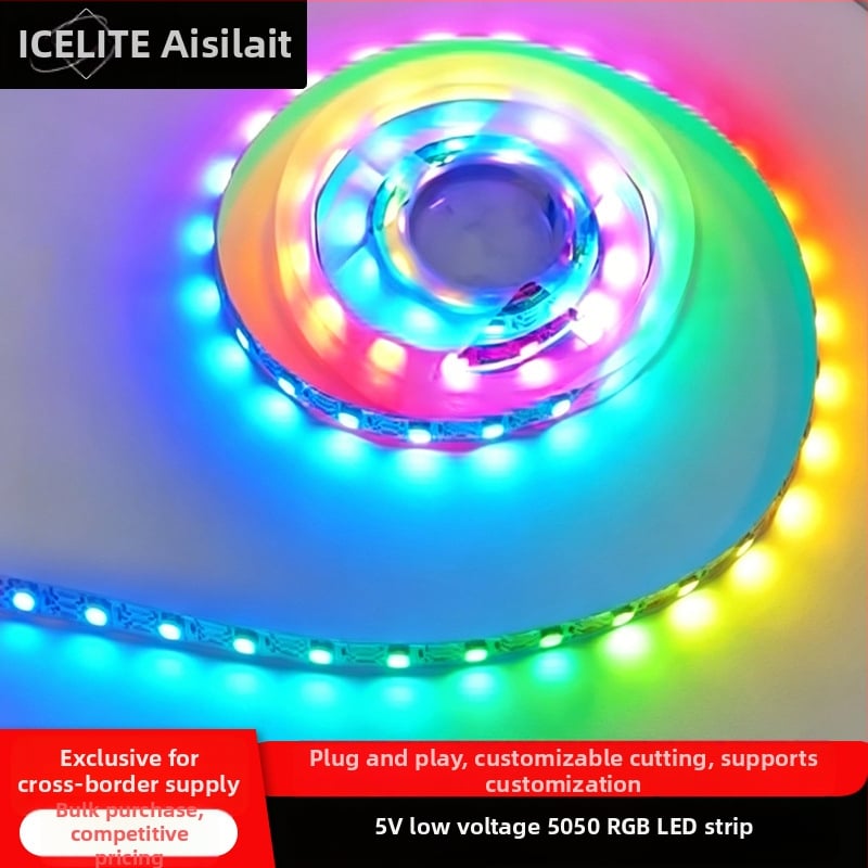 RGB neonska LED traka s oblicima oglasa u fontu i linijskim osvjetljenjem, izreziva po mjeri za komercijalnu atmosferu
