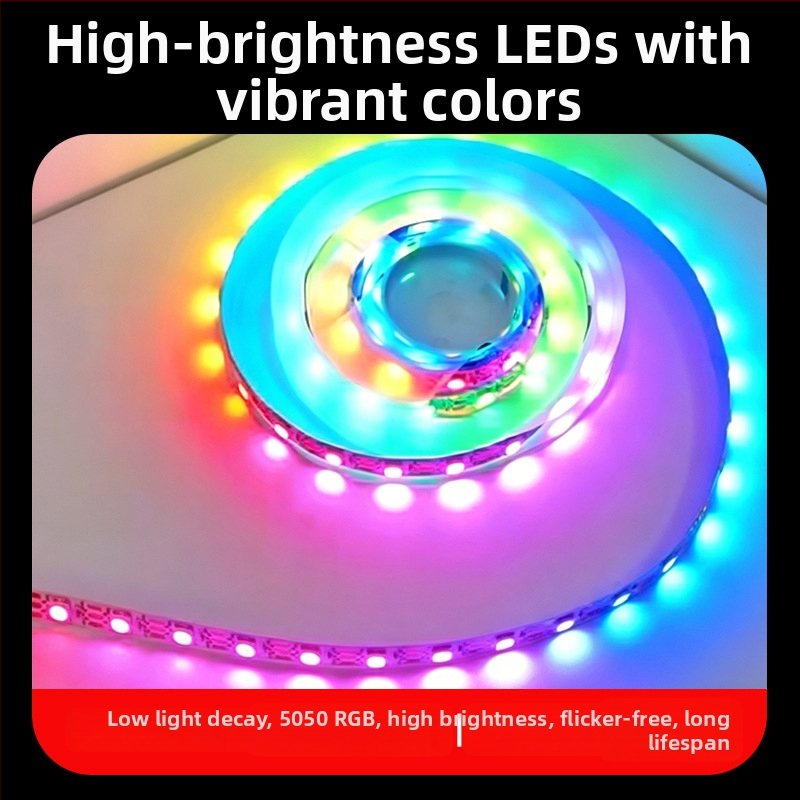 RGB neonska LED traka s oblicima oglasa u fontu i linijskim osvjetljenjem, izreziva po mjeri za komercijalnu atmosferu