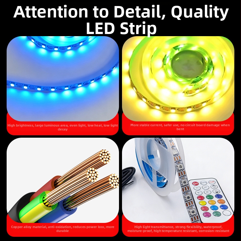 RGB neonska LED traka s oblicima oglasa u fontu i linijskim osvjetljenjem, izreziva po mjeri za komercijalnu atmosferu