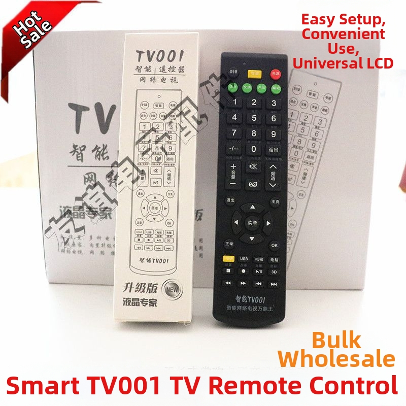 Univerzálny multifunkčný LCD diaľkový ovládač TV001 pre Smart TV a sieťový TV prehrávač