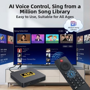 Android 9.0 TV Box, 5G Wi‑Fi, 32GB skladištenja, Bluetooth, glasovno upravljanje, 1080p