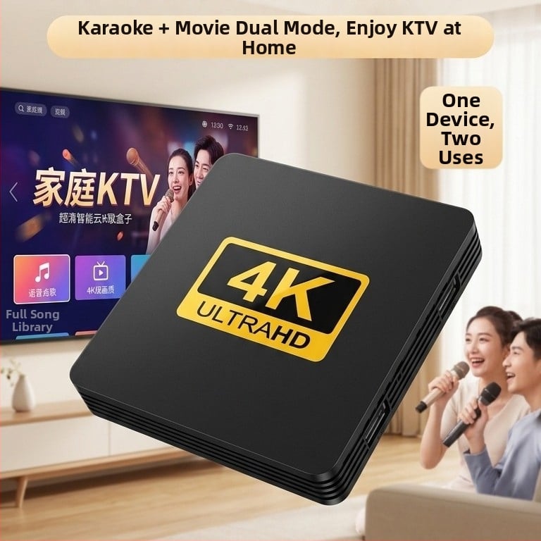 Android 9.0 TV Box, 5G Wi‑Fi, 32GB skladištenja, Bluetooth, glasovno upravljanje, 1080p