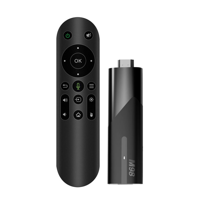 M98Y10 4K Android TV Box Bluetooth, Wi‑Fi, USB, glasovno daljinsko upravljanje, odraz zaslona, lokalno reproduciranje