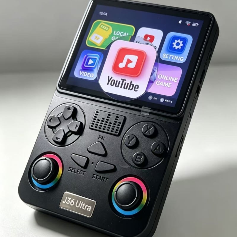 J36Ultra φορητή κονσόλα παιχνιδιών με Android, Wi‑Fi, οθόνη 3,5 ιντσών, 64GB μνήμη