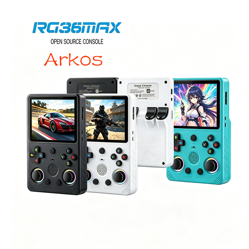 RG36Max φορητή κονσόλα παιχνιδιών, ArkOS ανοιχτού κώδικα, οθόνη IPS 3,5 ιντσών