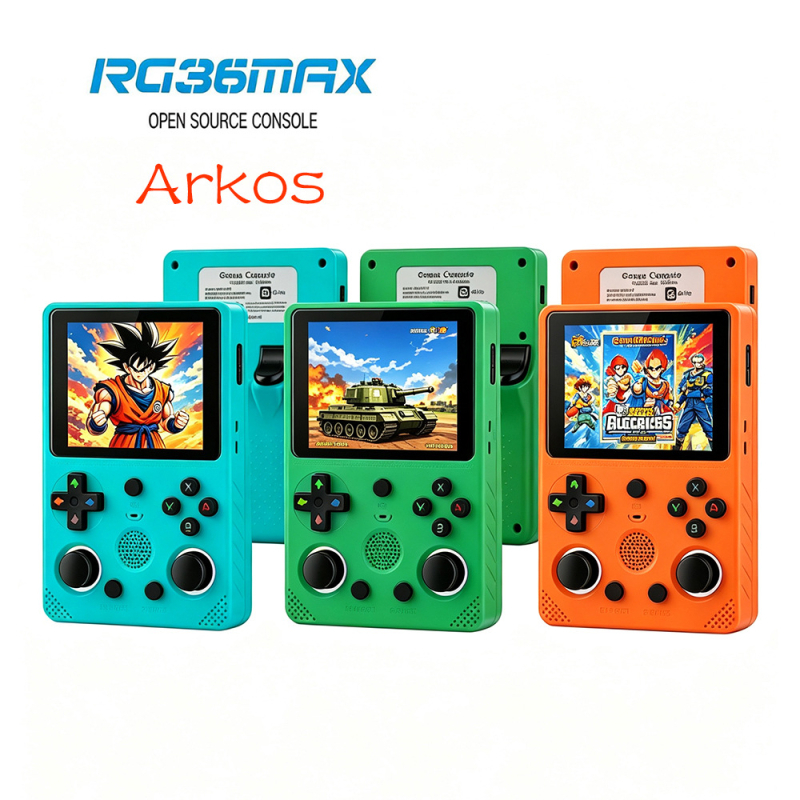 RG36Max φορητή κονσόλα παιχνιδιών, ArkOS ανοιχτού κώδικα, οθόνη IPS 3,5 ιντσών