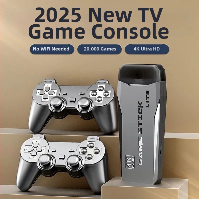 Herná konzola Home TV z roku 2025 s bezdrôtovým joystickom pre dvoch hráčov – klasická nostalgia, retro arkáda King of Fighters
