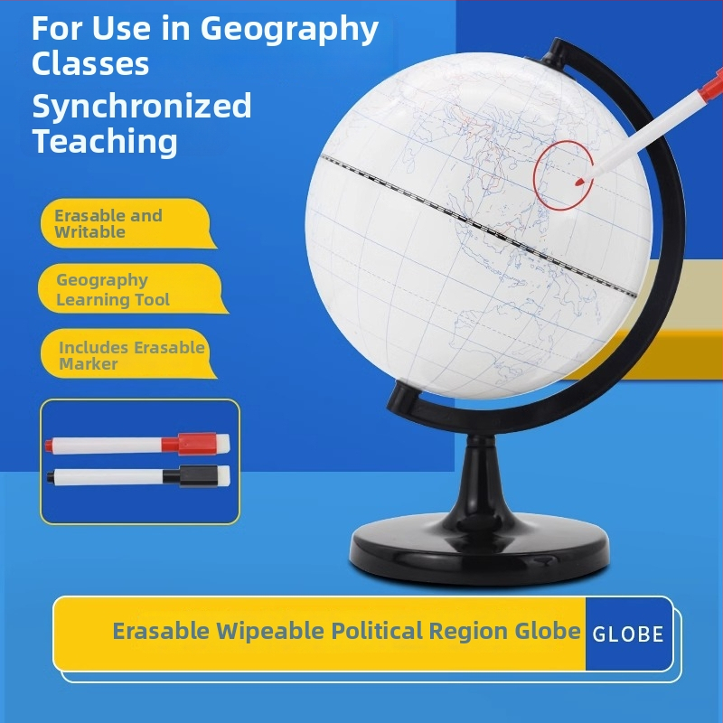 Ručne vyrobený glóbus Tianyu pre vyučovanie geografie – vymazateľný graffiti glóbus pre vyučovanie na základnej a strednej škole