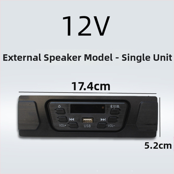 Autorádio s Bluetooth MP3 pre 12V elektrickú trojkolku