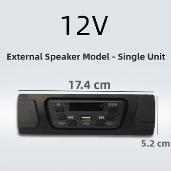Autorádio s Bluetooth MP3 pre 12V elektrickú trojkolku