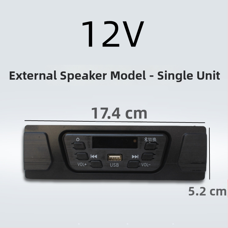 Autorádio s Bluetooth MP3 pre 12V elektrickú trojkolku