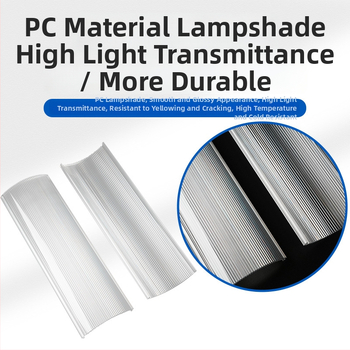 PC extrudované LED tienidlo, priehľadný lineárny vonkajší pás