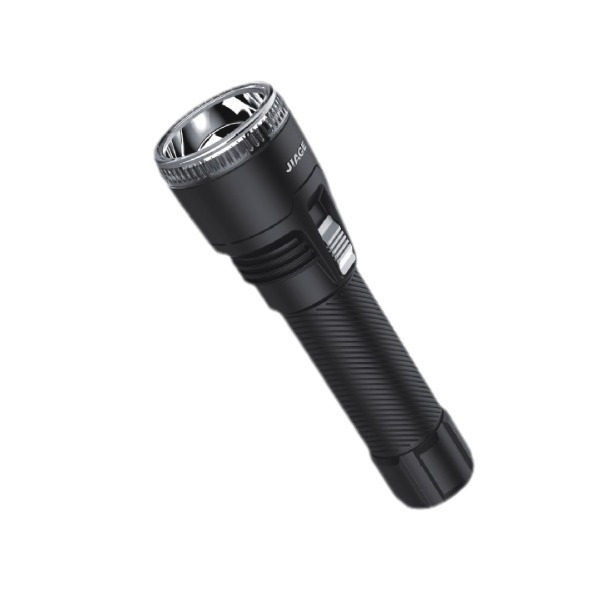 Jiage YD-801 Λιθίου επαναφορτιζόμενος μαύρος LED φακός εξωτερικού φωτισμού, εξαιρετικά φωτεινός με μακρινή εμβέλεια, φως έκτακτης ανάγκης