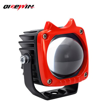 2-inčni motociklistički LED reflektor, dvobojne žuto-bijele boje, 30W, 12V, IP67, fokusno leća, univerzalna kompatibilnost