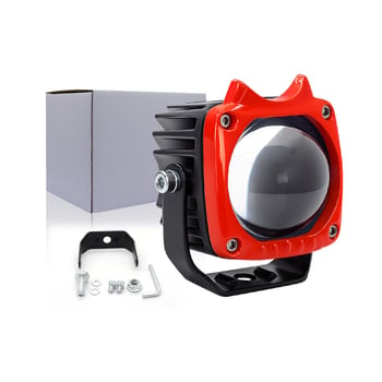 2-inčni motociklistički LED reflektor, dvobojne žuto-bijele boje, 30W, 12V, IP67, fokusno leća, univerzalna kompatibilnost