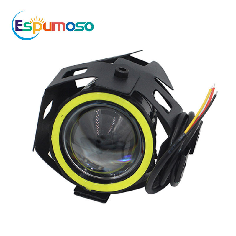 U7 motorkerékpár spotlámpa LED lencsével, külső segédfény, 30W 1500LM IP67