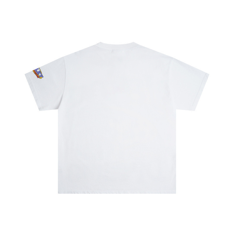 Valevalley T‑shirt με εκτύπωση ποδοσφαίρου, πλυμένη vintage graffiti εκτύπωση, στρογγυλή λαιμόκοψη, καλοκαίρι, χαλαρή γραμμή, unisex