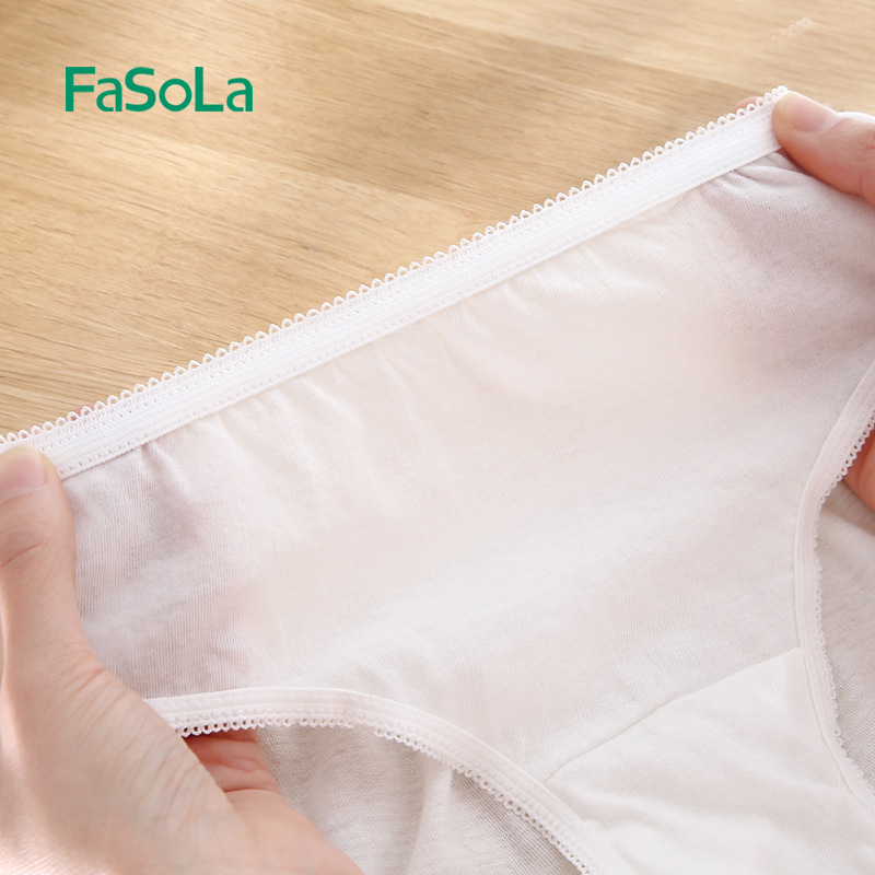 FaSoLa Γυναικείον εσώρουχο μιας χρήσεως από 100% βαμβάκι, ελαφρύ για καλοκαίρι, αποστειρωμένο, μετά τον τοκετό, κατάλληλο για ταξίδια