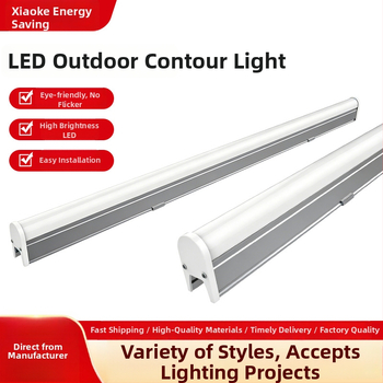 LED φως περιγράμματος εξωτερικού DMX512 αδιάβροχο 24V γραμμικό φωτιστικό τοίχου αρχιτεκτονικό