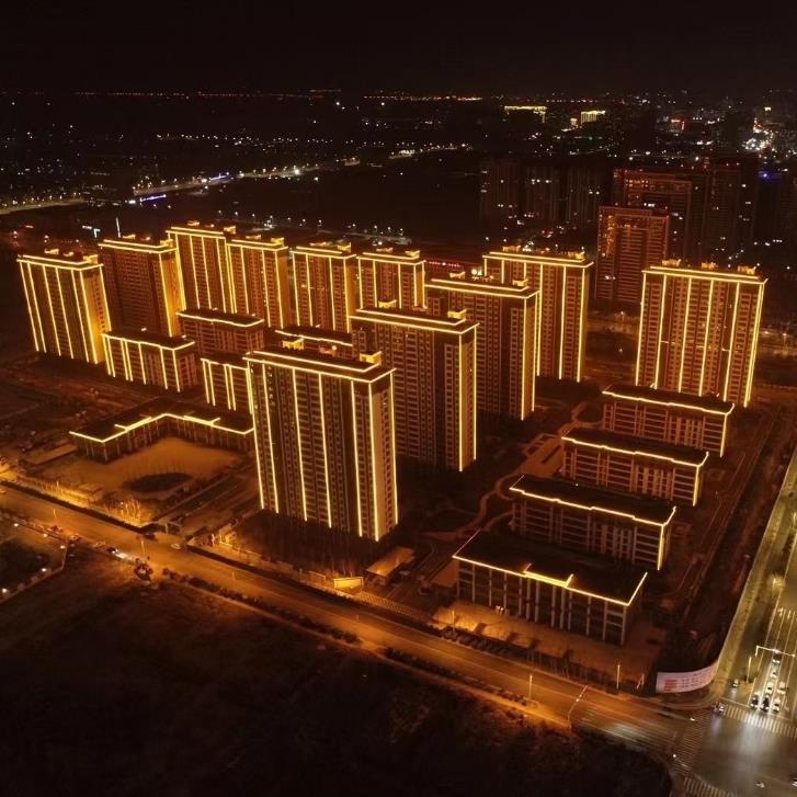 LED γραμμικός εξωτερικός φωτισμός με ακρυλικό περίβλημα, περιγράμματος φωτισμός, χωρίς ραφές σύνδεση, πολύχρωμο φως κίνησης