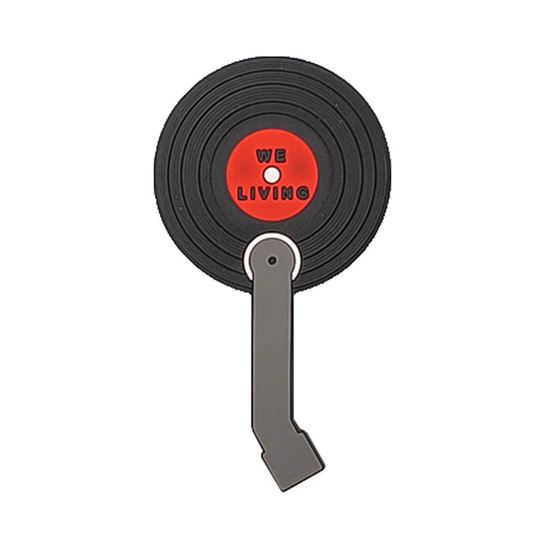 Magnet pentru frigider în stil vintage, cu disc de vinil, tablă de mesaje fixă, decorativ și spațiu de depozitare multifuncțional