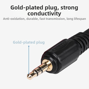 Rozbočovací audio kábel s 3,5 mm jackom a dvojitým banánovým konektorom pre vstup počítača, televízora a zosilňovača