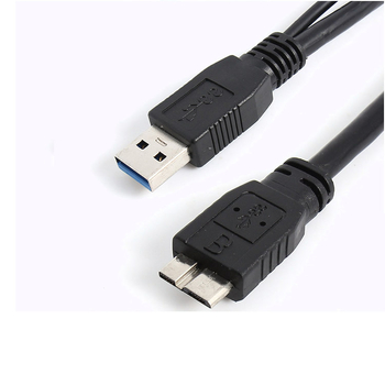 Καλώδιο δεδομένων και τροφοδοσίας USB 3.0 Micro-B με διπλό άκρο για εξωτερικό σκληρό δίσκο, μήκος 0,5 m