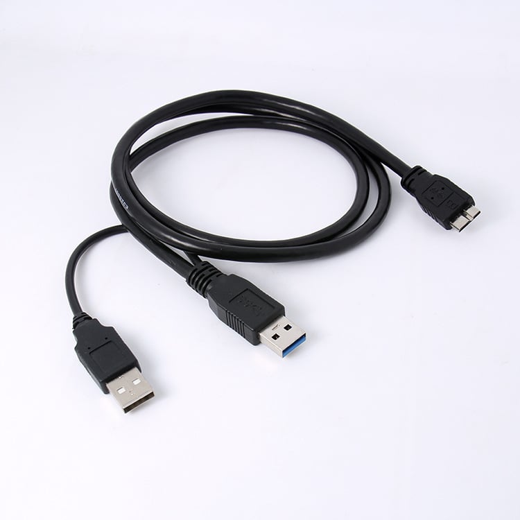 Καλώδιο δεδομένων και τροφοδοσίας USB 3.0 Micro-B με διπλό άκρο για εξωτερικό σκληρό δίσκο, μήκος 0,5 m