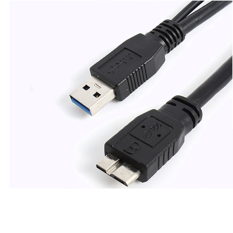 Καλώδιο δεδομένων και τροφοδοσίας USB 3.0 Micro-B με διπλό άκρο για εξωτερικό σκληρό δίσκο, μήκος 0,5 m