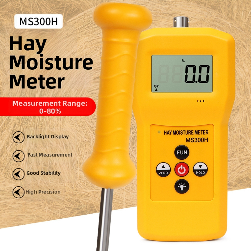 Vysoko presný vlhkomer krmovín MS300H s dlhou ihlou