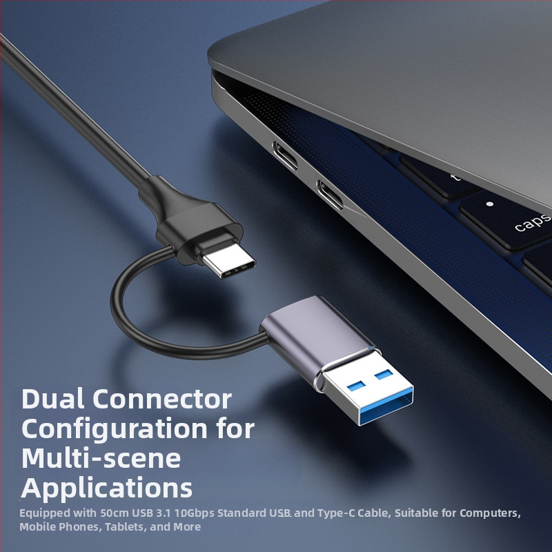 Εξωτερικό περίβλημα SSD M.2 NVMe/SATA, USB 3.1 Gen 2, αλουμίνιο, 2TB
