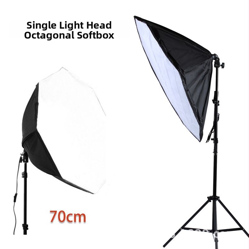 70 cm osemuholníkový softbox s objímkou na lampu pre štúdiovú fotografiu