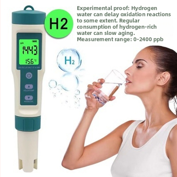 Pero na testovanie kvality vody 8 v 1: test pH a bohatosti vodíka, merač slanosti morskej vody, tester pH pitnej vody