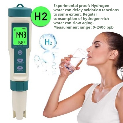 Pero na testovanie kvality vody 8 v 1: test pH a bohatosti vodíka, merač slanosti morskej vody, tester pH pitnej vody