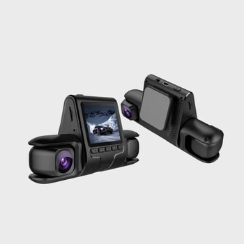 Automobilski DVR s tri kamere: prednja, unutarnja i stražnja, 1080p, 2,0-inčni zaslon, Wi‑Fi, petlja snimanja