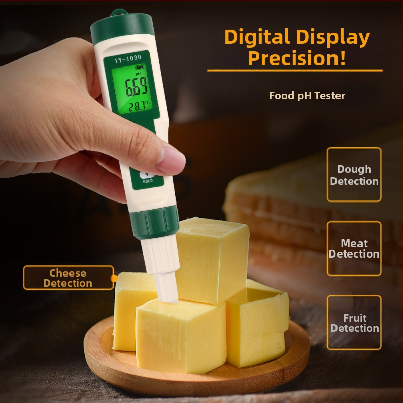 Digitálny pH meter YY-1030 na testovanie potravín – cesta, mäsa a roztokov