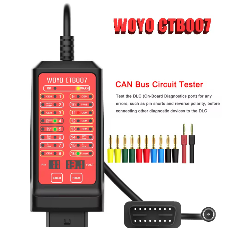 OBD CTB007 Autó szkenner CAN teszter 12V/24V